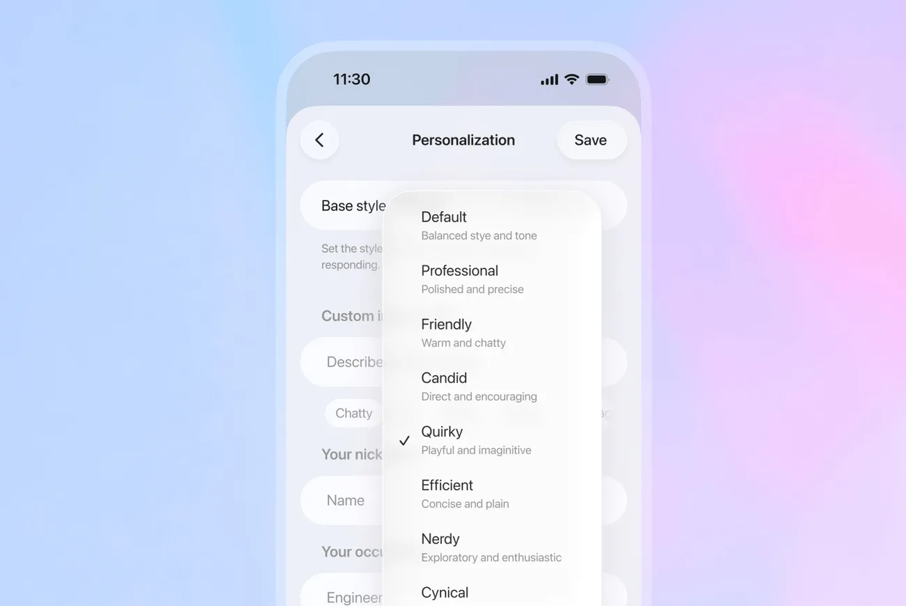 OpenAI, GPT-5.1 ile daha sıcak ve kişiselleştirilebilir sohbet deneyimi sunuyor