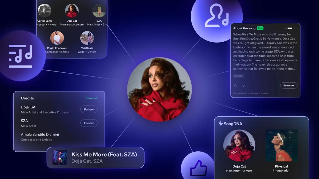 Spotify, şarkıların ardındaki emekçileri ve ilham kaynaklarını öne çıkaran yeni araçlarını tanıttı