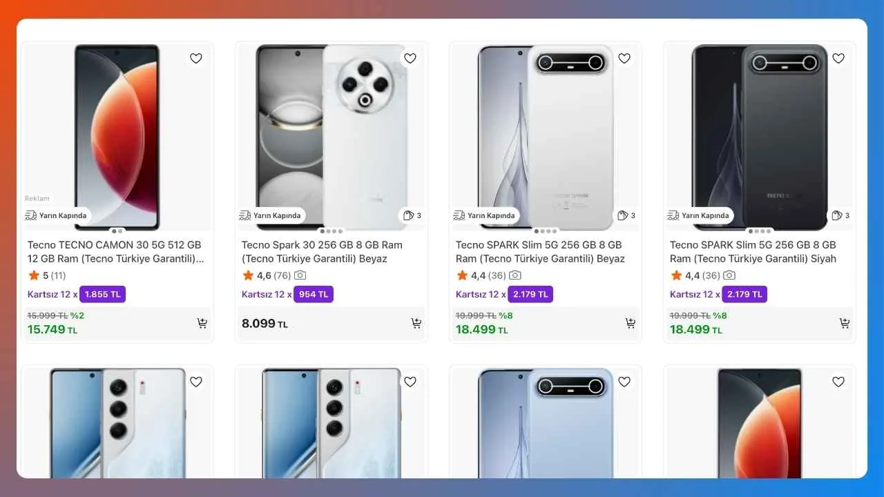 TECNO’da Kasım fırsatları: Alt limitsiz 1.000 TL kupon indirimi