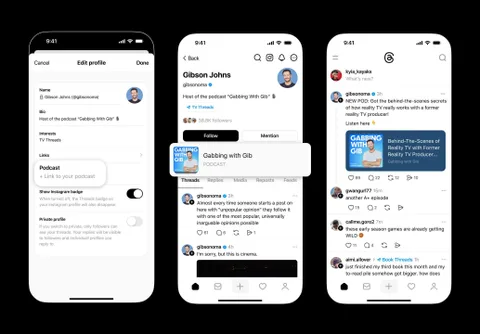 Threads, podcast içeriklerini öne çıkarmaya yönelik yeni özellikler sunuyor