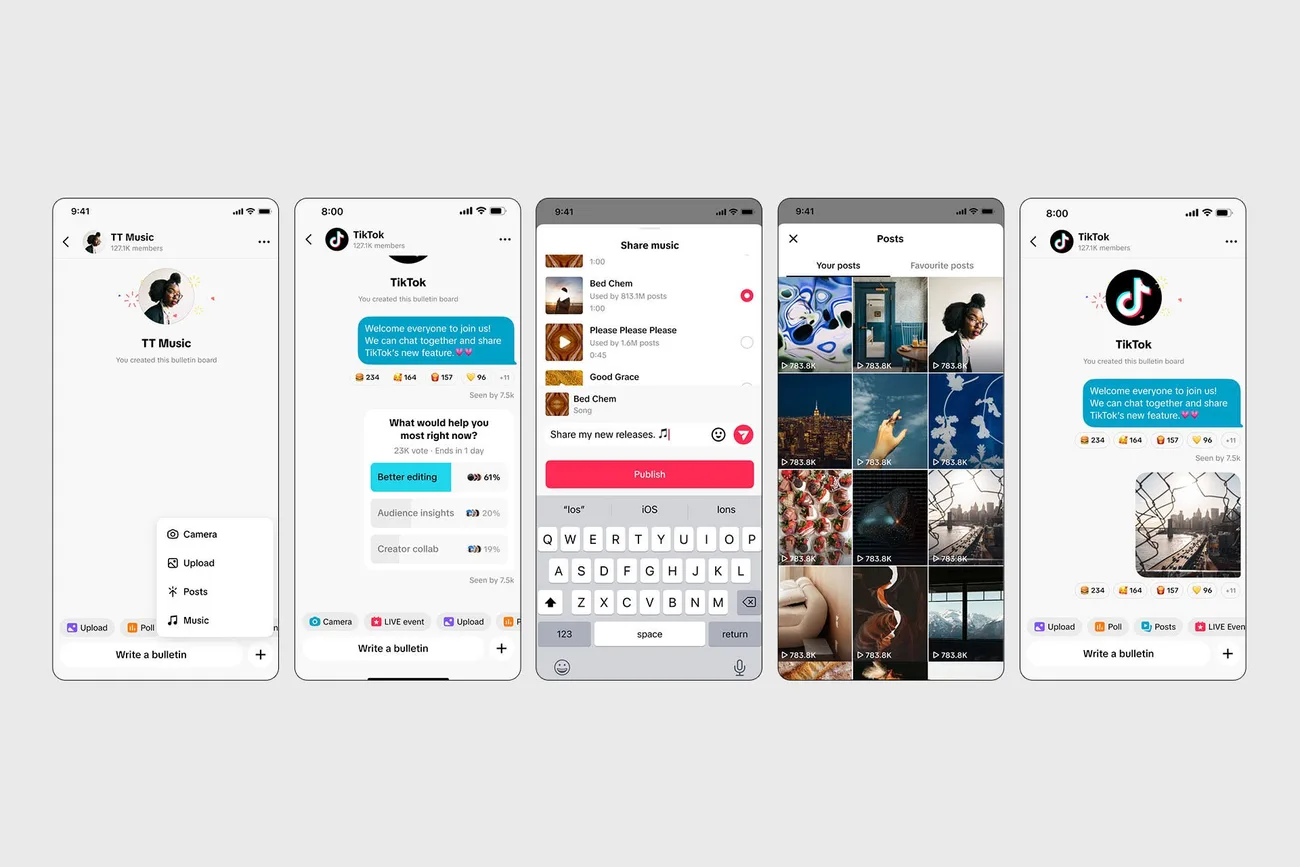 TikTok, içerik üreticilerine doğrudan etkileşim imkânı sunan ilan panosu özelliğini kullanıma sundu