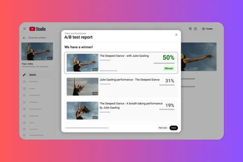 YouTube, içerik üreticilerinin birden fazla video başlığı test etmesine izin veriyor