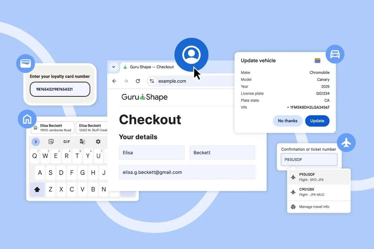 Chrome, Google hesabındaki kayıtlı bilgileri daha geniş kapsamda kullanıma sunuyor
