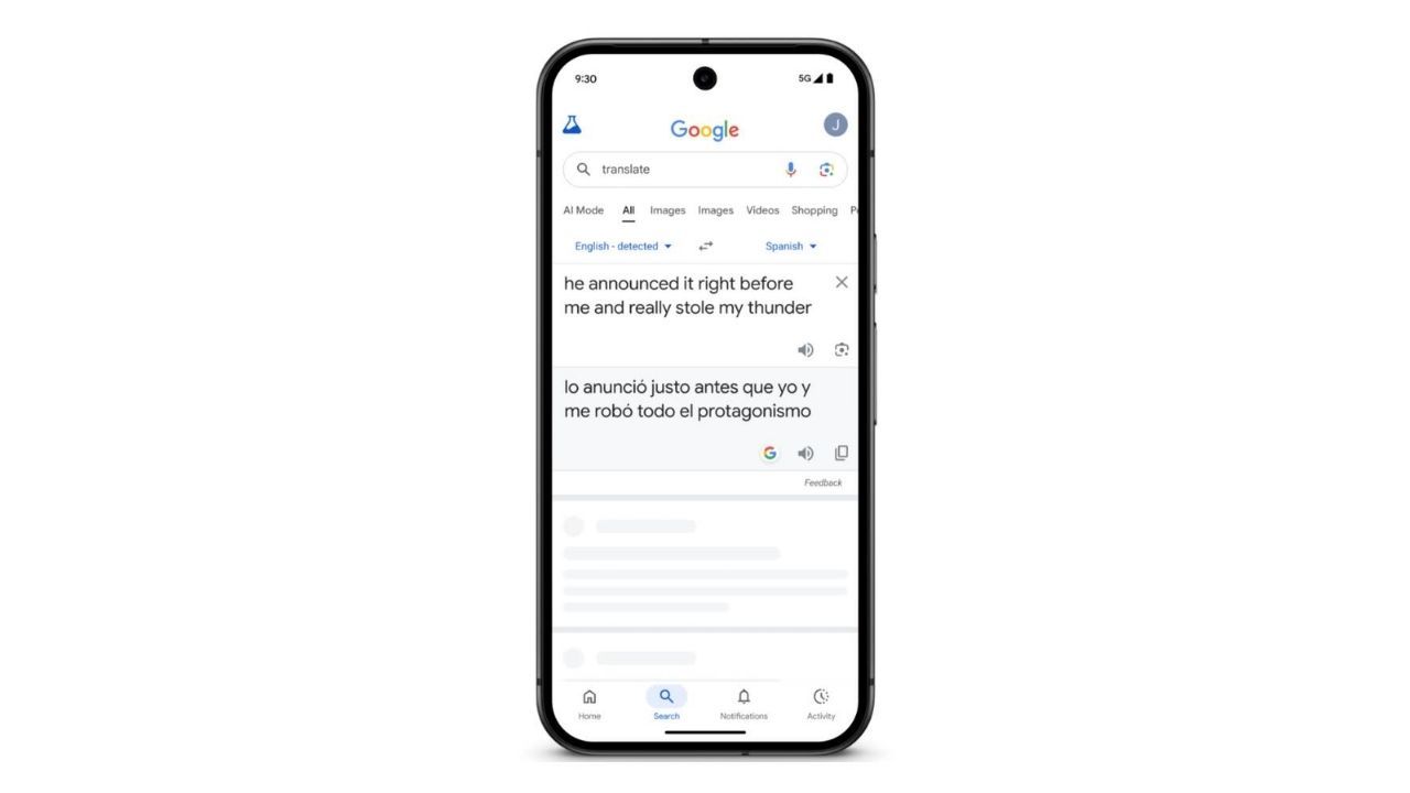 google translate gemini