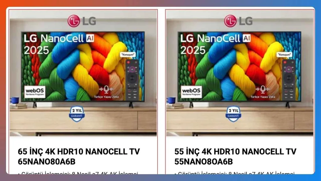 BİM 26 Aralık’ta LG NanoCell 65″ ve 55″ TV satacak