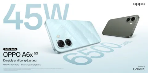 Oppo A6x Serisi, 120Hz ekran ve 6.500 mAh pil ile 4G ve 5G seçenekleriyle tanıtıldı