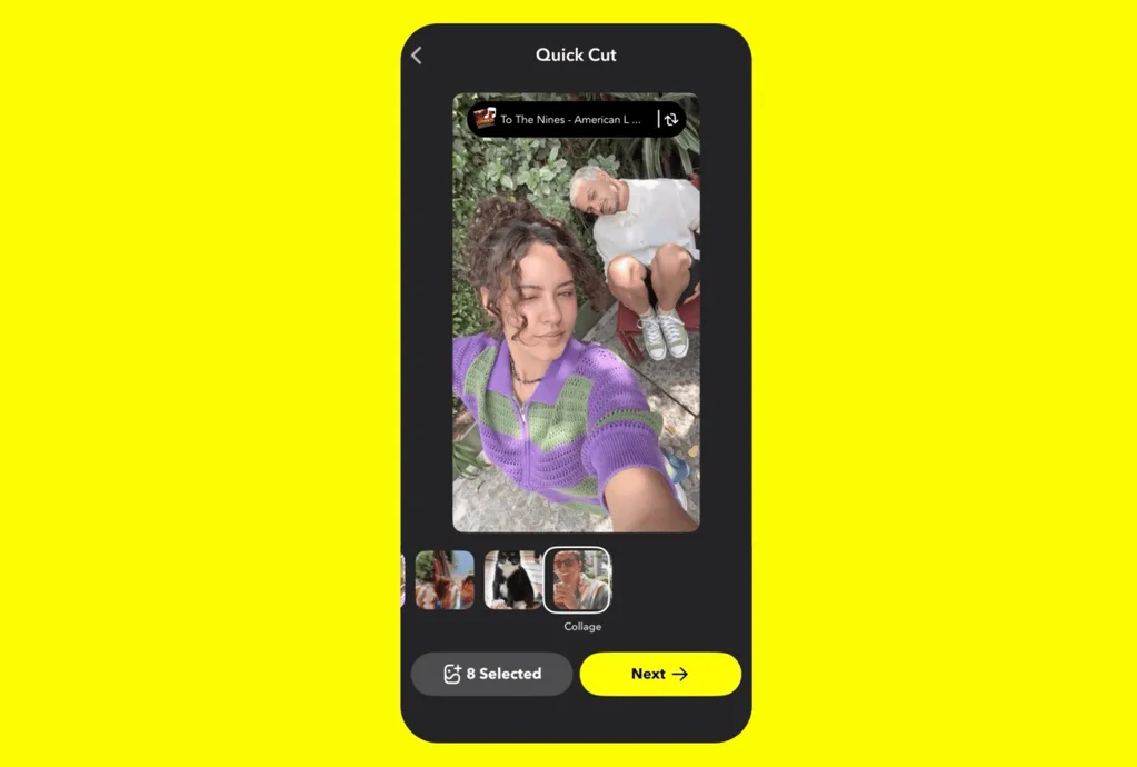 Snapchat’in yeni aracı anılarınızı müzikli videolara dönüştürüyor