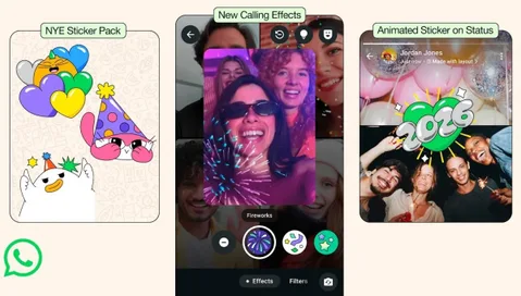 WhatsApp’ta yeni yılı yeni çıkartmalar ve arama efektleriyle karşılıyor