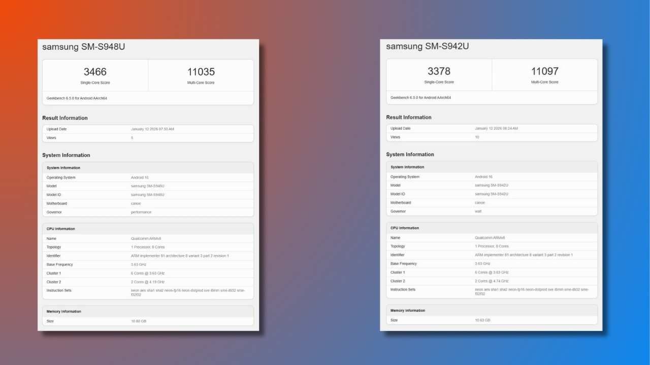 galaxy s26 geekbench
