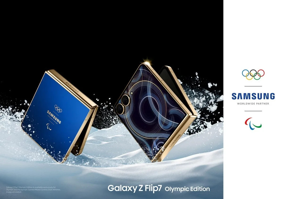 Samsung, Kış Olimpiyatları için tasarladığı Galaxy Z Flip 7 Olympic Edition’ı tanıttı