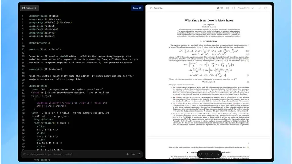 OpenAI, Prism ile akademik üretimi tek ekranda topluyor