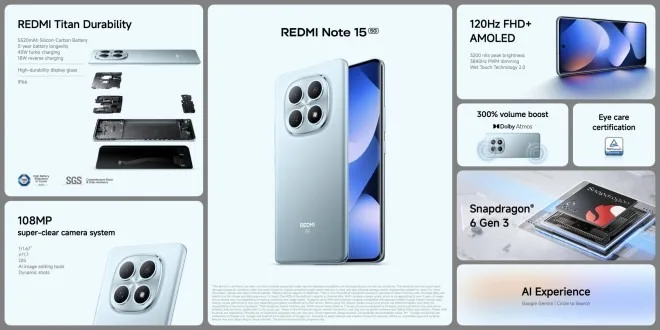 Xiaomi, Redmi Note 15 ailesini Avrupa’ya getirdi