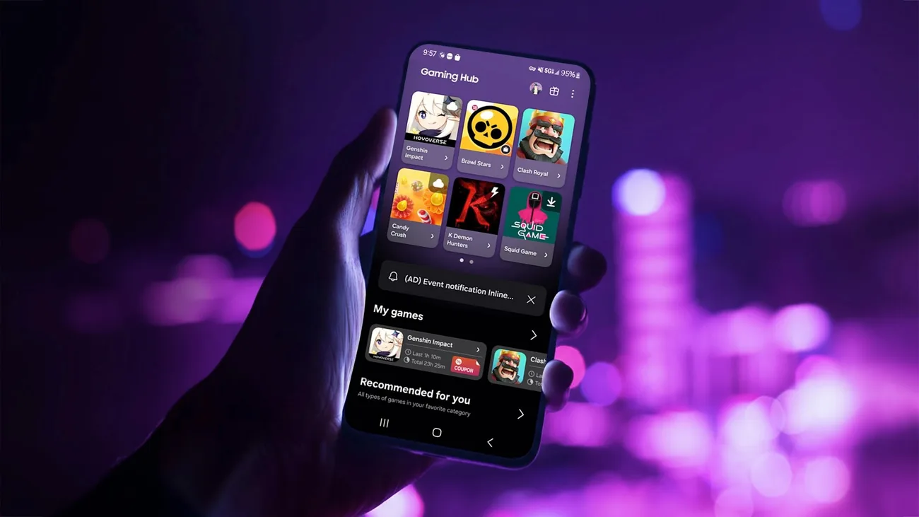 Samsung, Mobil Gaming Hub’ı yeniledi: Oyun keşfi yeniden şekilleniyor