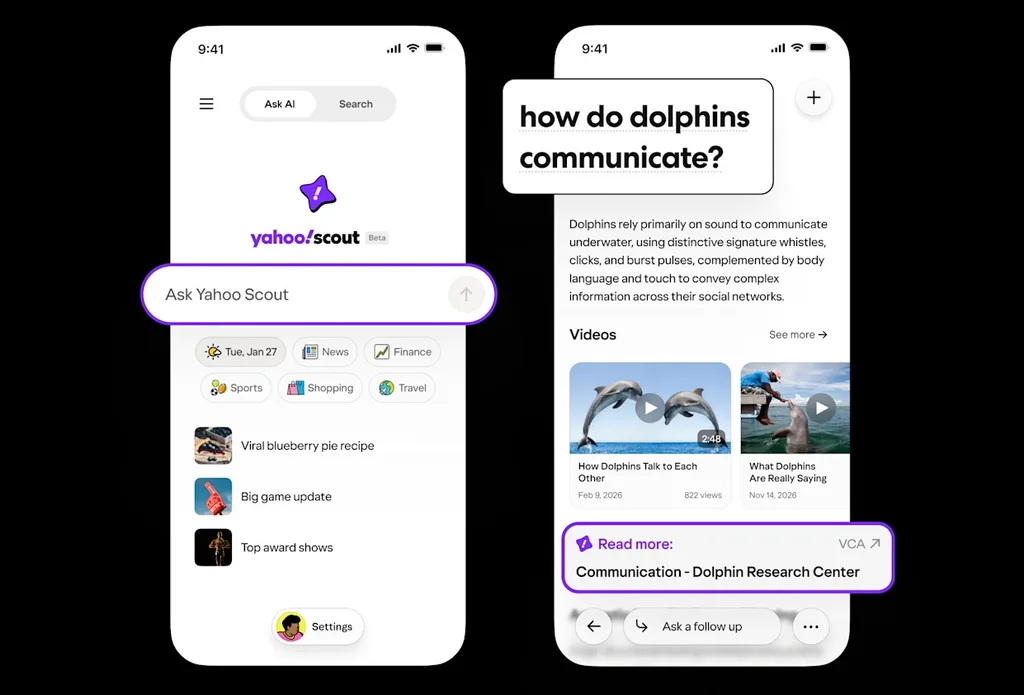 Yahoo, Scout ile arama sonuçlarını yapay zekâyla yeniden şekillendiriyor