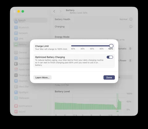 macOS 26.4 Beta yayında: Mac’lerde şarj sınırı artık ayarlanabiliyor