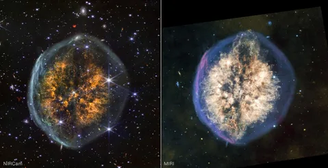 NASA, James Webb Uzay Teleskobu ile Exposed Cranium Nebula’nın yeni görüntülerini paylaştı