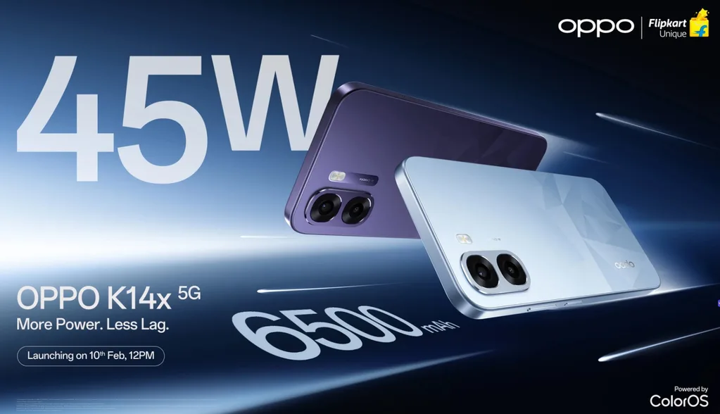 Oppo K14x 5G, Dimensity 6300 işlemciyle 10 Şubat’ta tanıtılacak