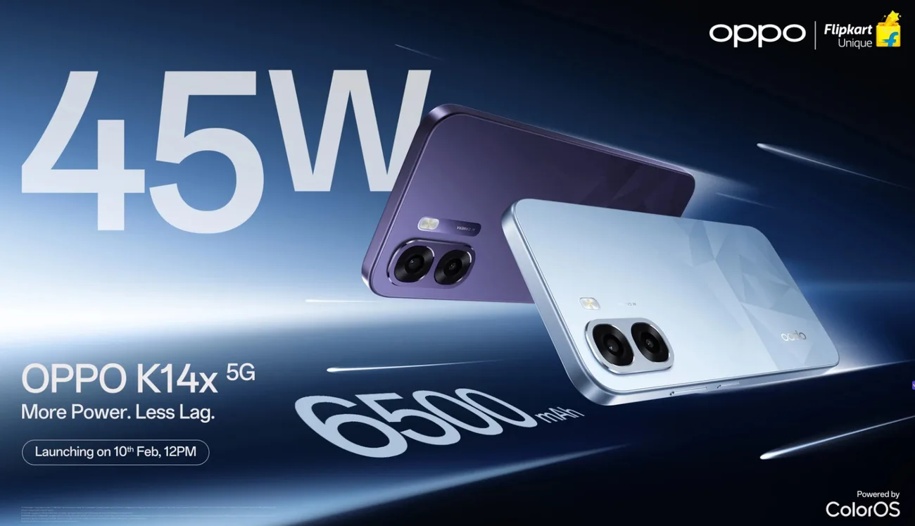 Oppo K14x 5G, Dimensity 6300 işlemciyle 10 Şubat’ta tanıtılacak