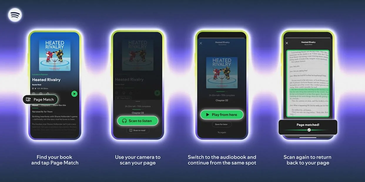 Spotify, Page Match ile kitap ve sesli içerikleri entegre ediyor