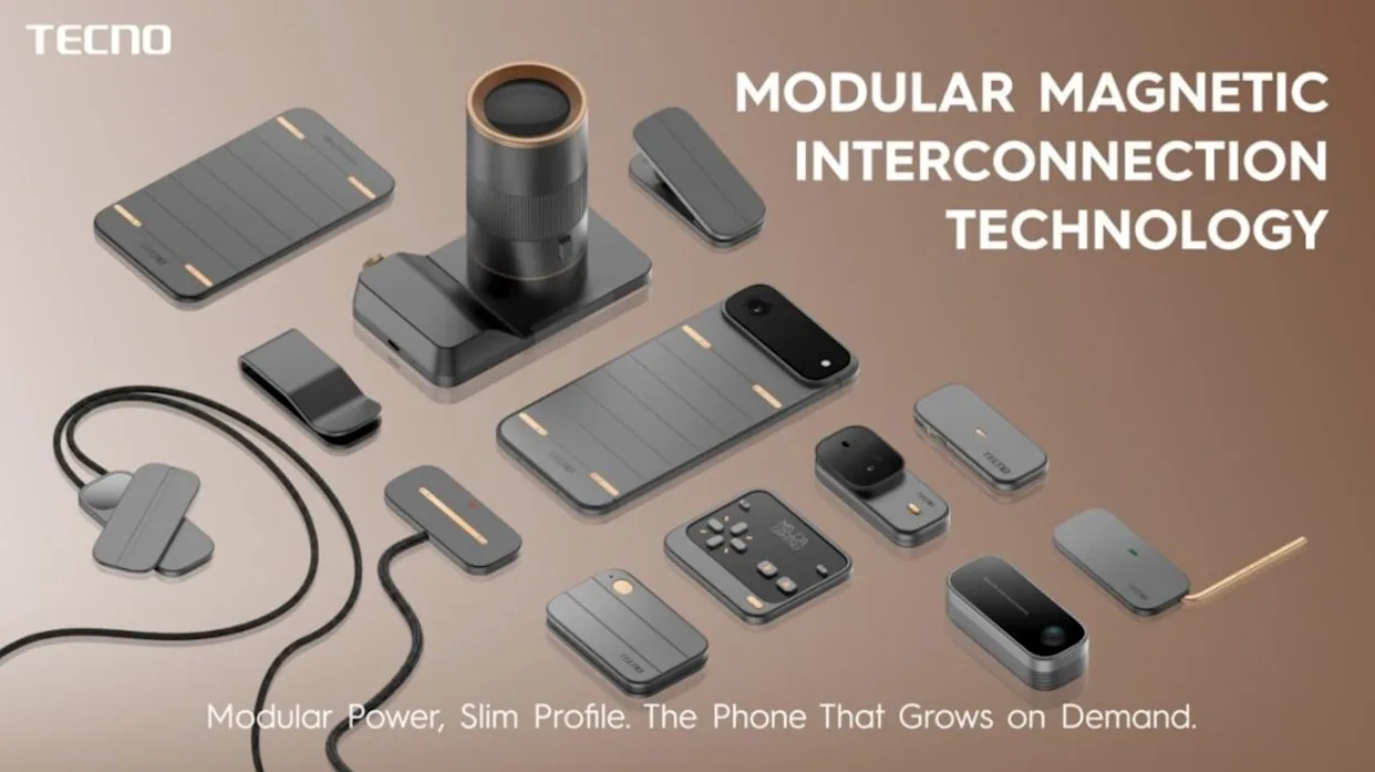 Tecno, ultra ince modüler akıllı telefon konseptini gösterdi