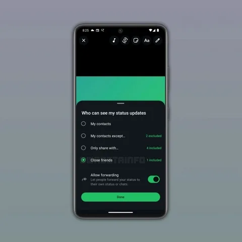 WhatsApp, durum güncellemelerinde özel listeler üzerinde çalışıyor