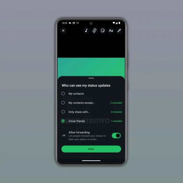 WhatsApp, durum güncellemelerinde özel listeler üzerinde çalışıyor