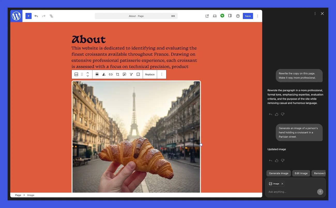 WordPress, site yönetimini yapay zekâ ile yeniden şekillendiriyor