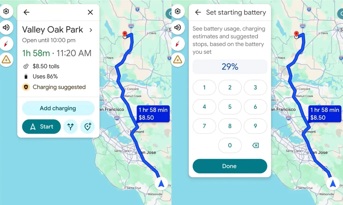 Android Auto güncellendi: Yapay zekâ ile şarj noktaları belirleniyor