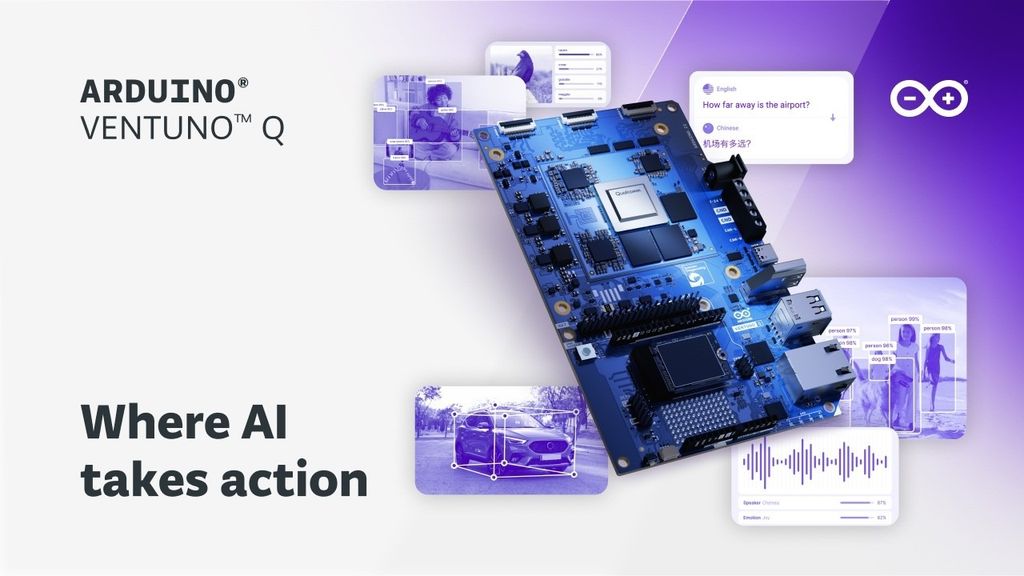Arduino 40 TOPS AI gücüne sahip Ventuno Q kartını tanıttı