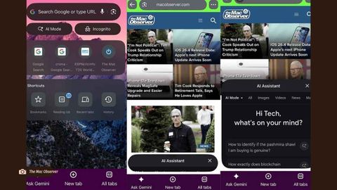 Chrome iOS’a Gemini butonu ekledi: Sayfadan çıkmadan soru soruyorsunuz