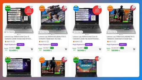 Hepsiburada’da seçili Lenovo LOQ ve Legion laptoplarda 2.000 TL sepet indirimi var (Mart 2026)