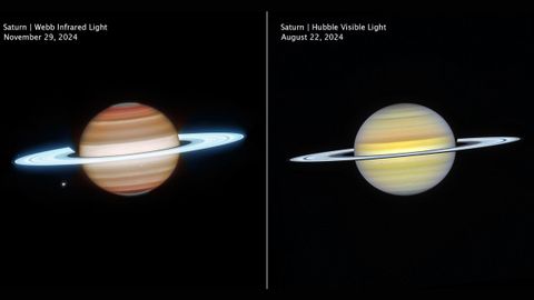 saturn webb hubble