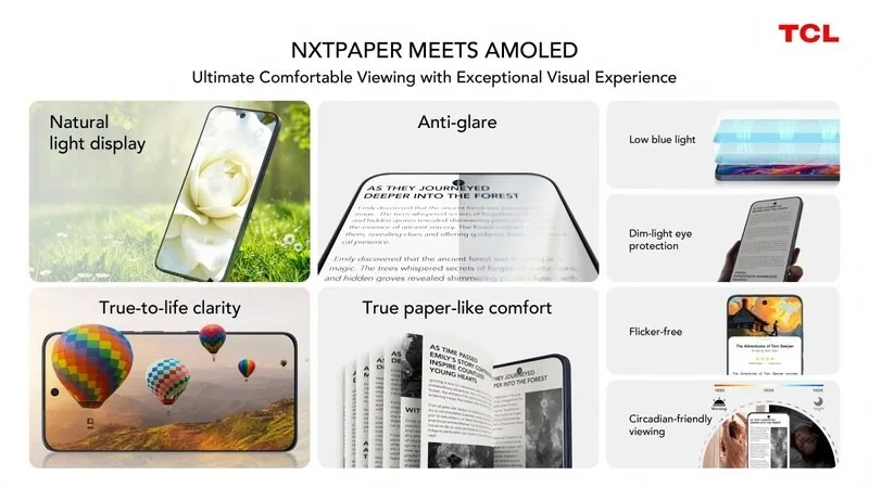 NXTPAPER artık AMOLED: TCL’den göz dostu 3.200 nit ekran