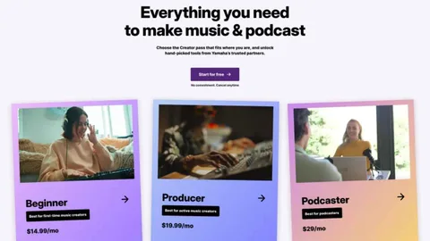 Yamaha Creator Pass çıktı: 7 paket, aylık 14,99 dolar