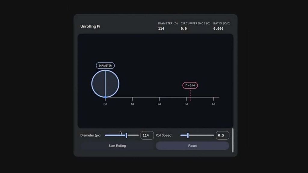 Google Gemini sohbet içinde 3D modeller ve simülasyonlar sunuyor
