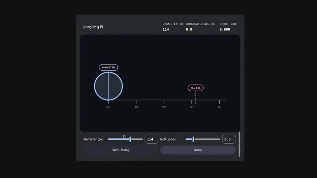 Google Gemini sohbet içinde 3D modeller ve simülasyonlar sunuyor