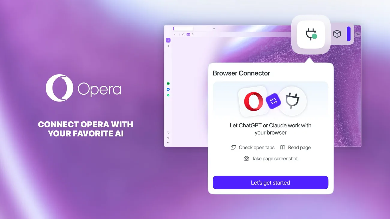 Opera’dan büyük hamle, ChatGPT ve Claude artık açık sekmeleri görüyor