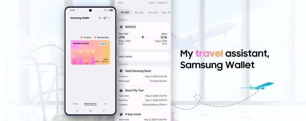 Samsung Wallet seyahat planlarını tek ekranda toplamaya başladı