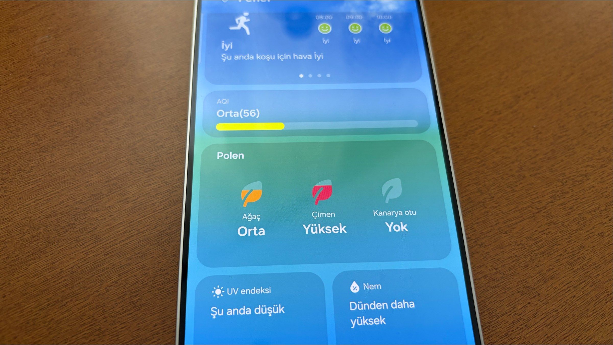 Samsung’un hava durumu uygulaması artık sizi neyin hapşırttığını söylüyor