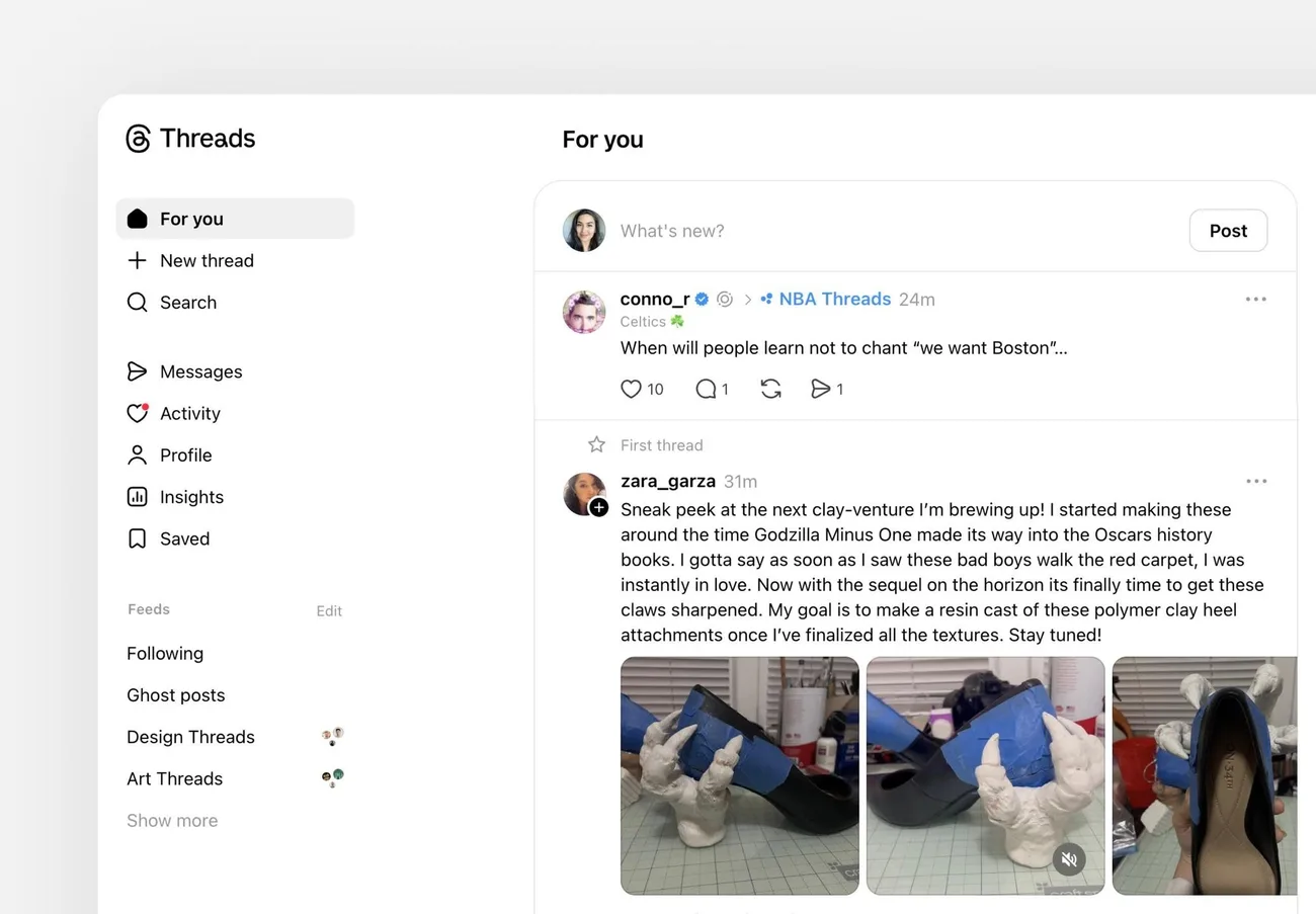 Threads web sürümüne sonunda beklenen mesaj özelliği geliyor