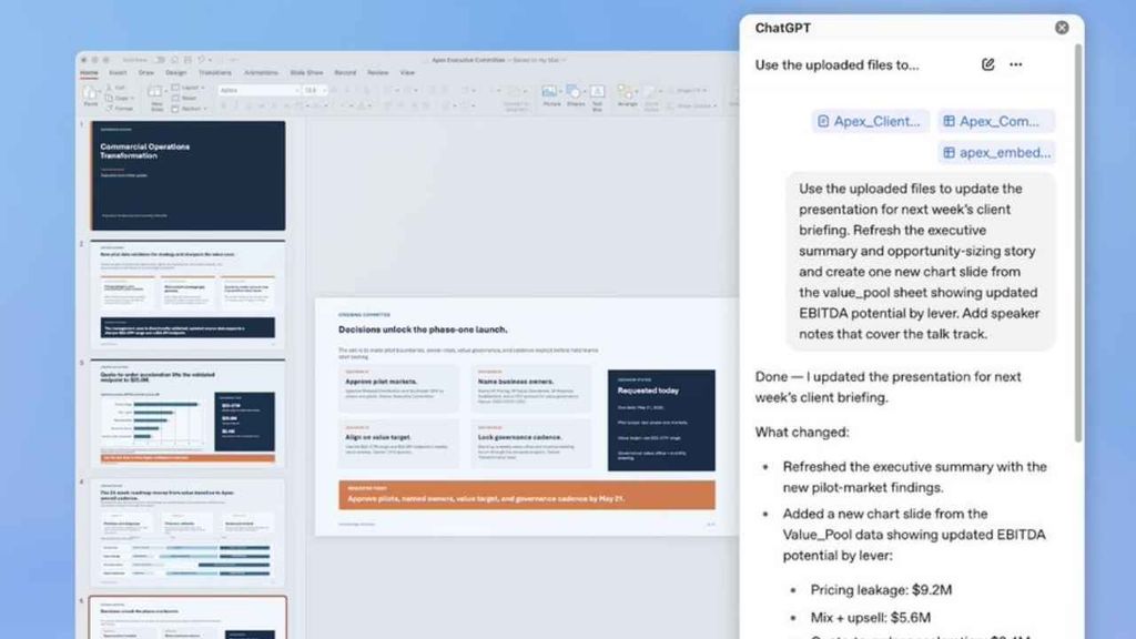 ChatGPT PowerPoint sunumlarını sohbetle hazırlatıyor