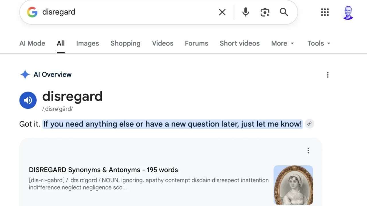 Google’ın yapay zeka özeti basit kelimelerde bile şaşırdı