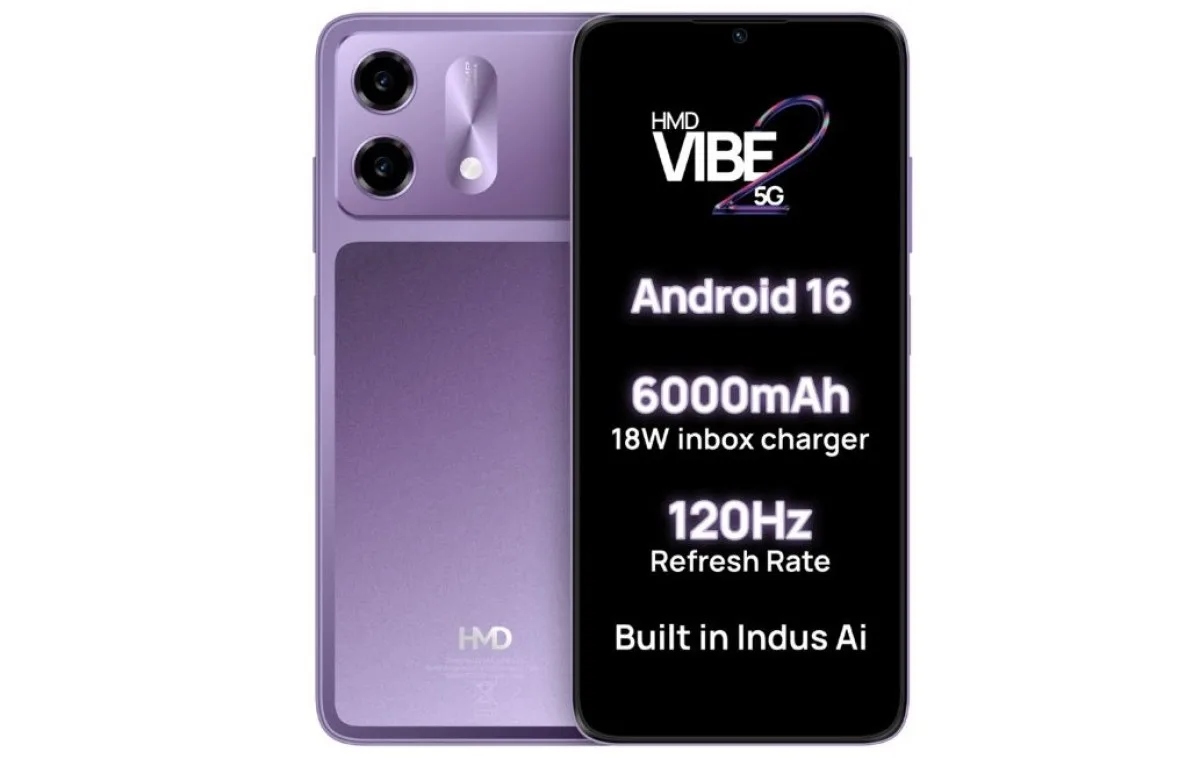 HMD Vibe 2 5G dev pili ve 120Hz ekranıyla tanıtıldı