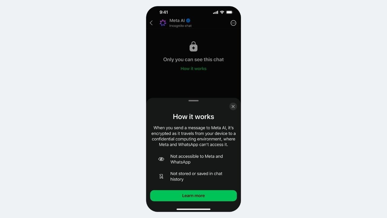 Meta AI Gizli Sohbet WhatsApp’ta özel konuşma açıyor