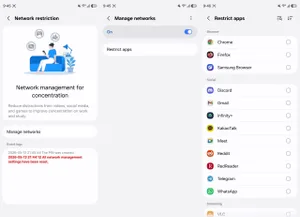 Samsung, One UI 9 ile dikkat dağıtan uygulamaların internetini kesecek
