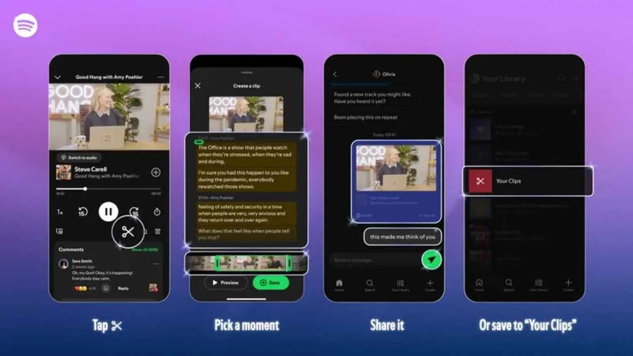 Spotify Podcast Clips ile kısa podcast keşfini hızlandırıyor