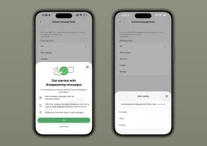WhatsApp iOS sürümünde yeni kaybolan mesaj sistemini deniyor