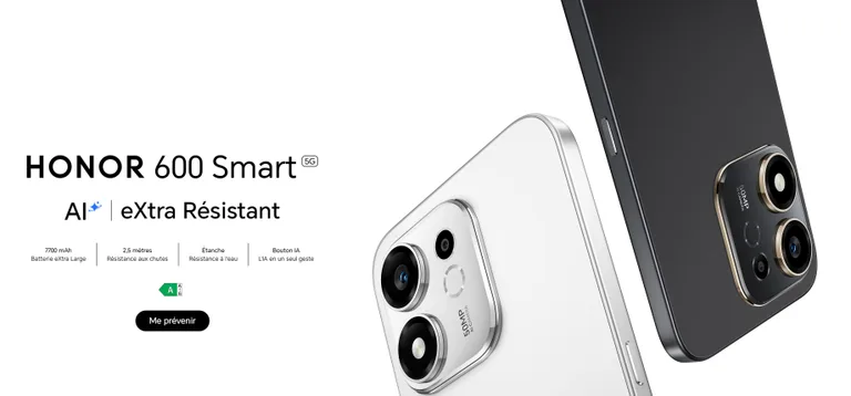 Honor 600 Smart 7.700 mAh piliyle ortaya çıktı