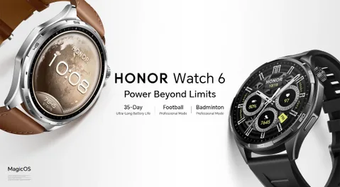 Honor Watch 6 980 mAh batarya, 3000 nit ekran ve 35 gün pil ömrüyle geldi