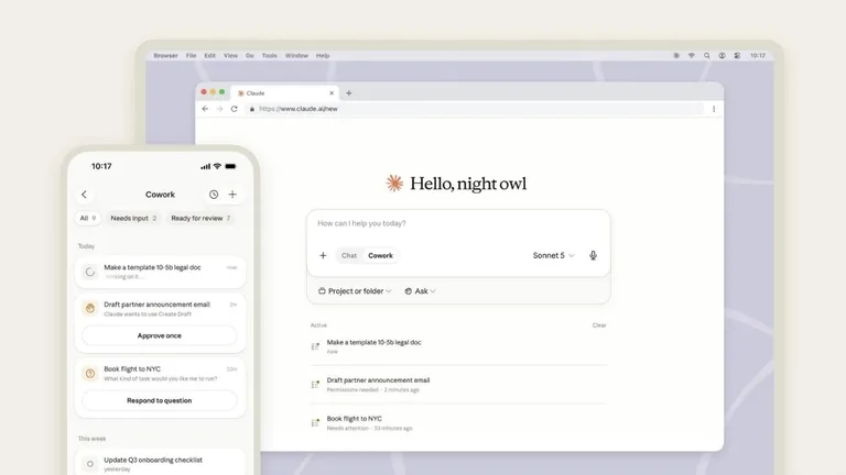 Claude Cowork telefona geldi, dizüstü kapalıyken bile çalışıyor
